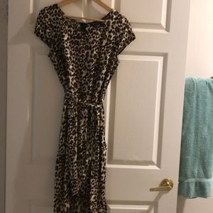 High low leopard print dress